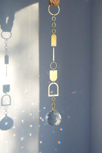 Load image into Gallery viewer, arches; 12" modern brass rainbow catcher