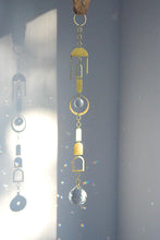 Load image into Gallery viewer, arches; 17" modern brass rainbow catcher