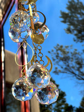 Load image into Gallery viewer, our moon; 12" modern brass rainbow catcher
