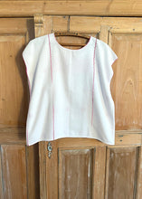 Load image into Gallery viewer, vintage huipil blouse - pink pups!
